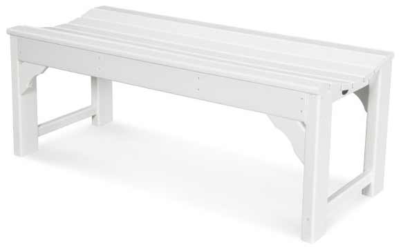 POLYWOOD® Traditional Garden 48" Backless Bench - BAB148 Benches POLYWOOD®