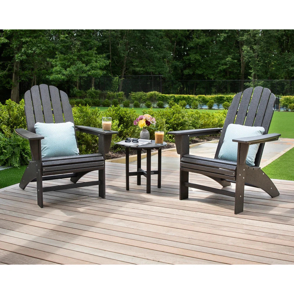 POLYWOOD® Vineyard 3-Piece Curveback Adirondack Set - PWS418-1