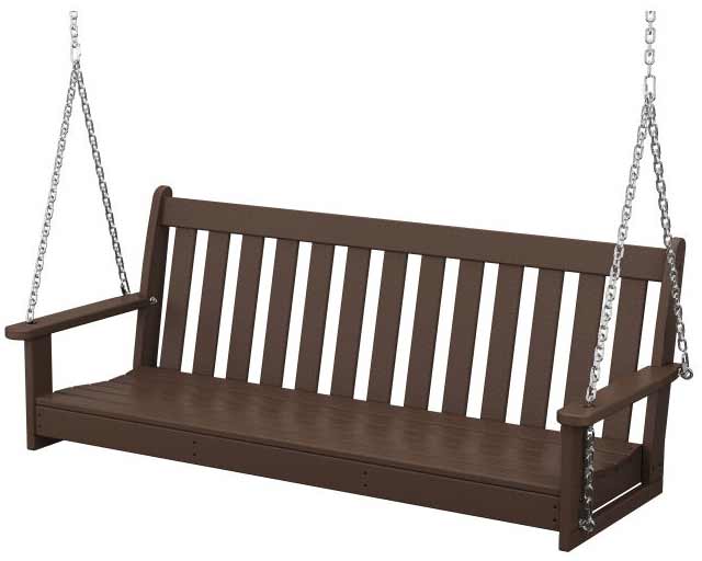 POLYWOOD® Vineyard 60" Porch Swing - GNS60 Porch Swing POLYWOOD®
