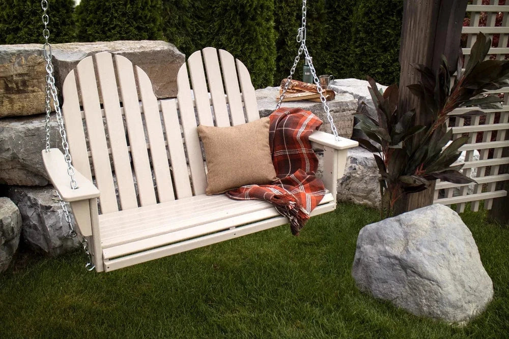 POLYWOOD® Vineyard Adirondack 48" Swing - ADSW600 Porch Swing POLYWOOD®