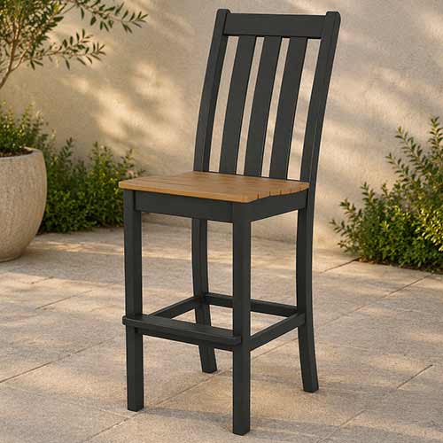 POLYWOOD® Vineyard Bar Side Chair - Select Accents - VND132