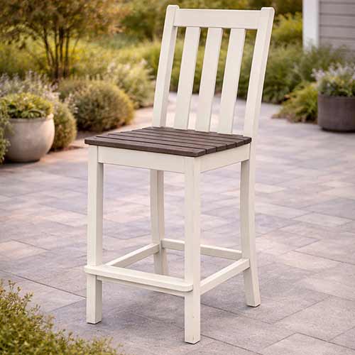 POLYWOOD® Vineyard Counter Side Chair - Select Accents - VND131 Chair POLYWOOD®