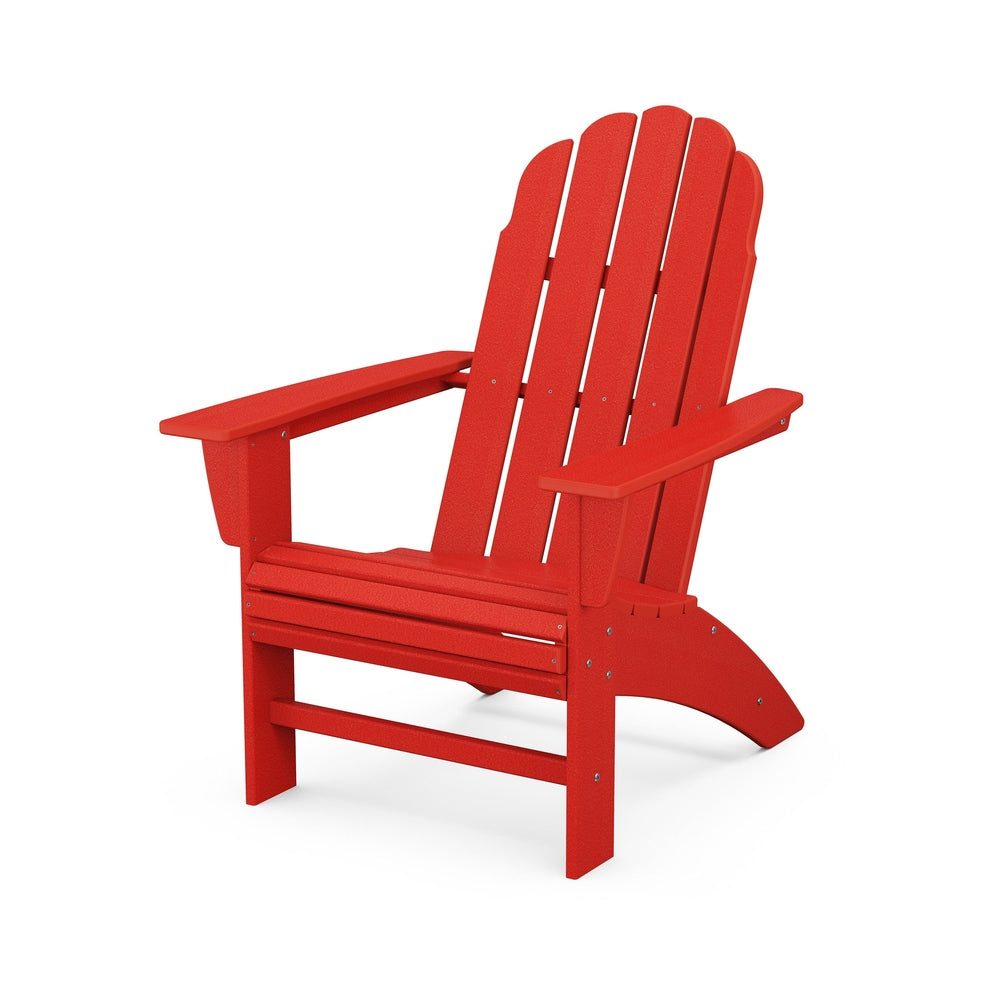 Vineyard Curveback Adirondack Chair - Sunset Red