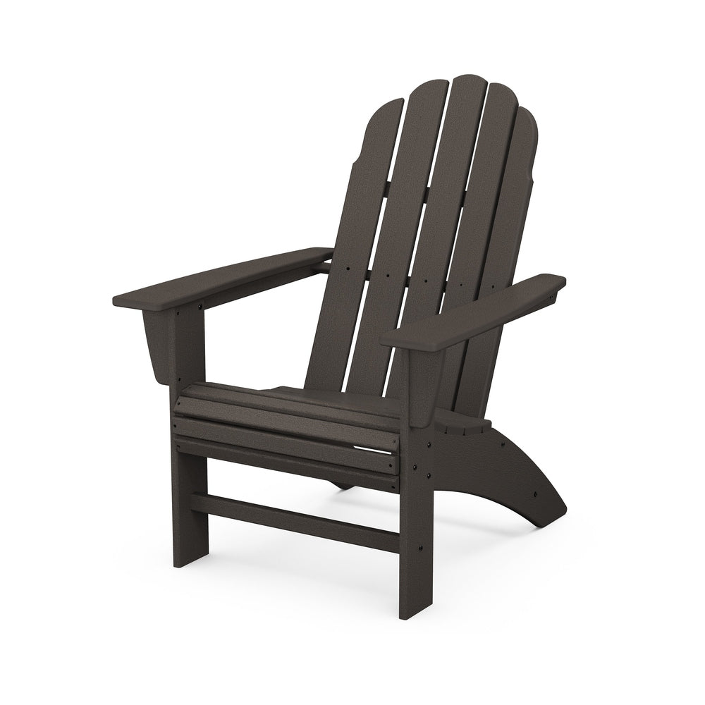 Vineyard Curveback Adirondack Chair - Vintage Coffee
