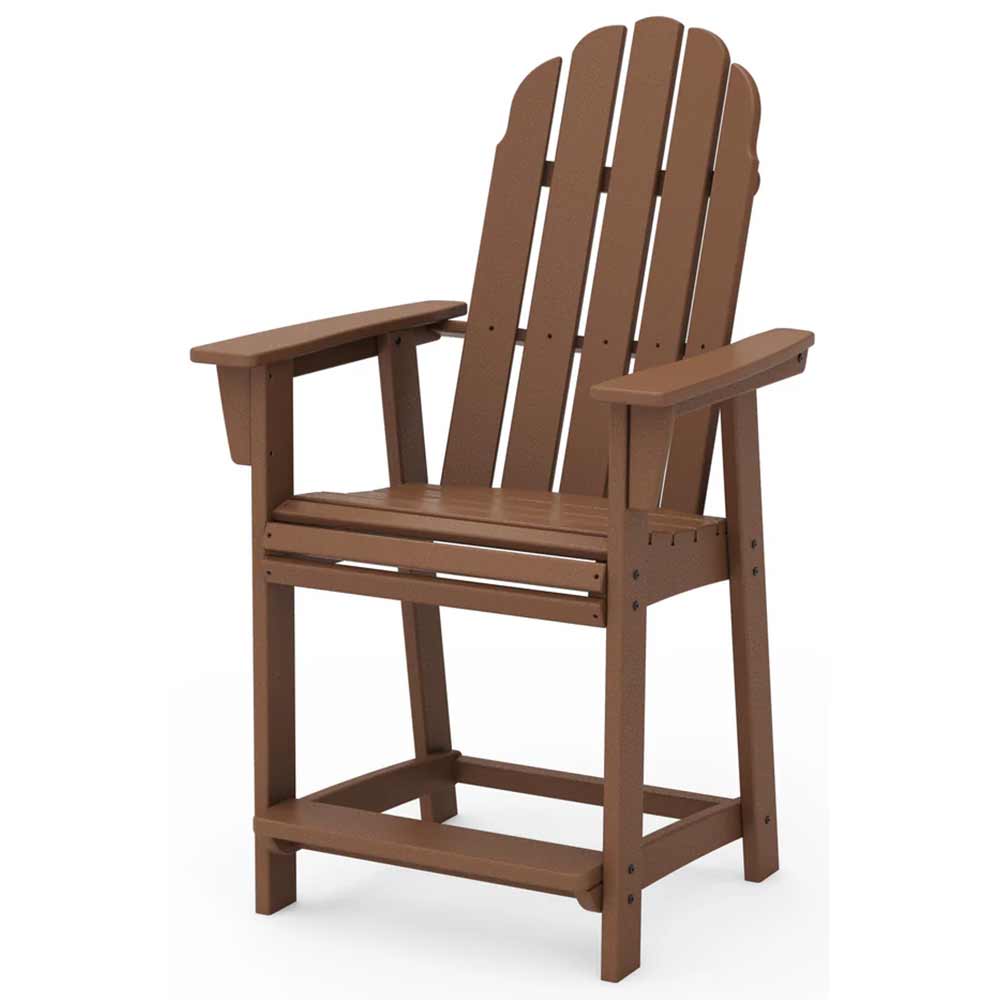 POLYWOOD® Vineyard Curveback Adirondack Counter Chair - ADD601
