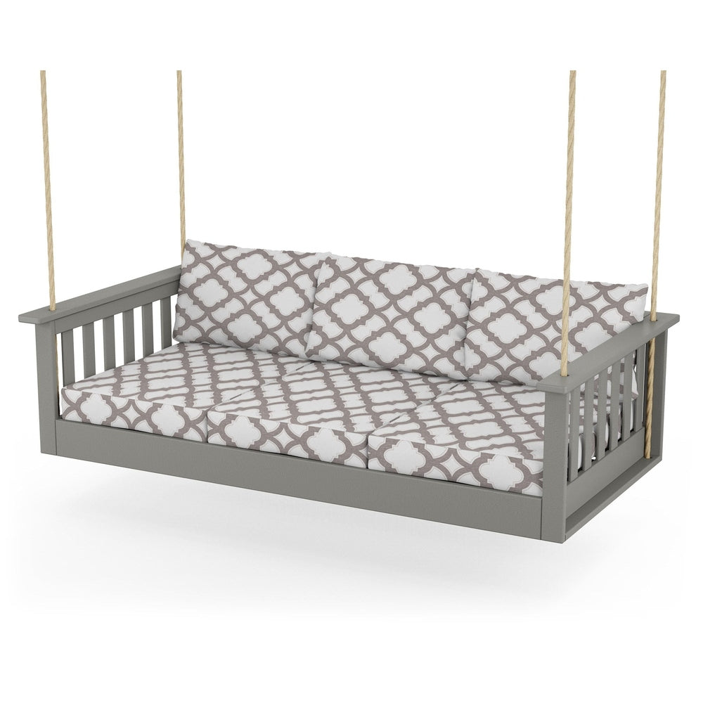 Vineyard Daybed Swing - Slate Grey / Trellis Grey Mist