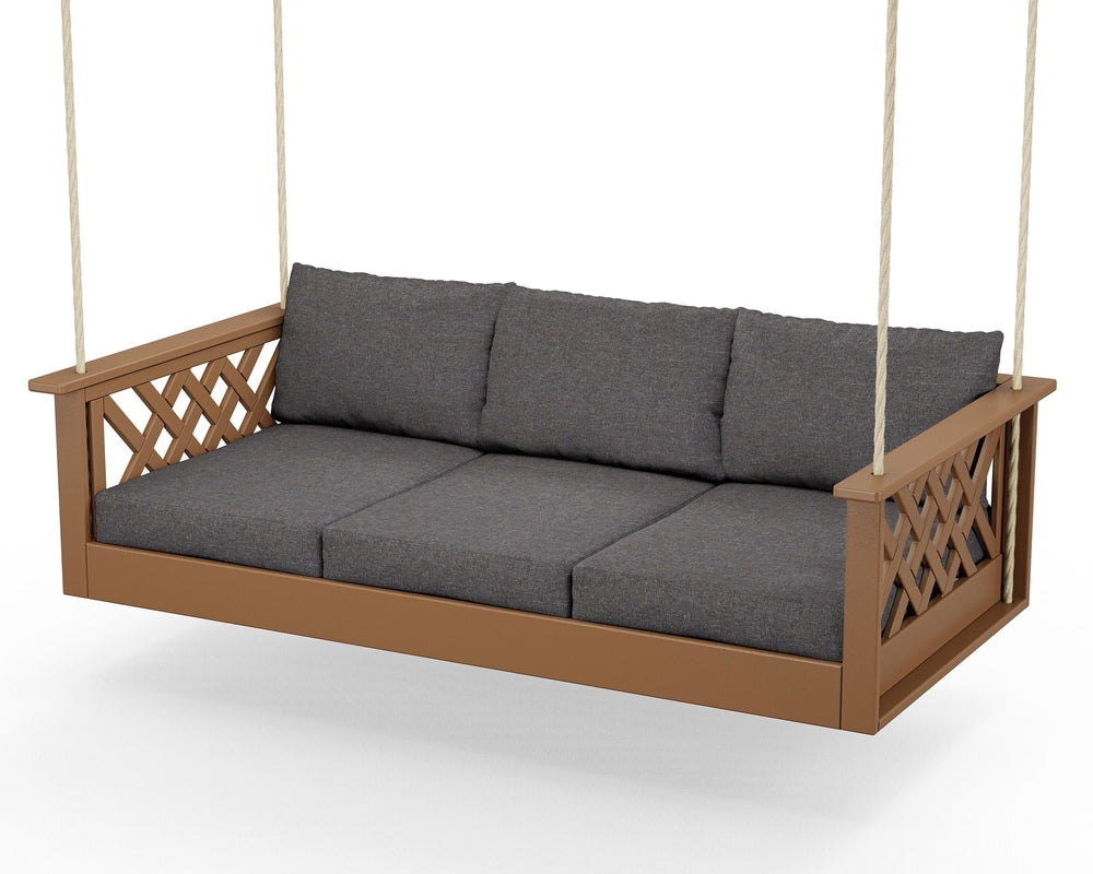 Wovendale Daybed Swing - Teak / Ash Charcoal