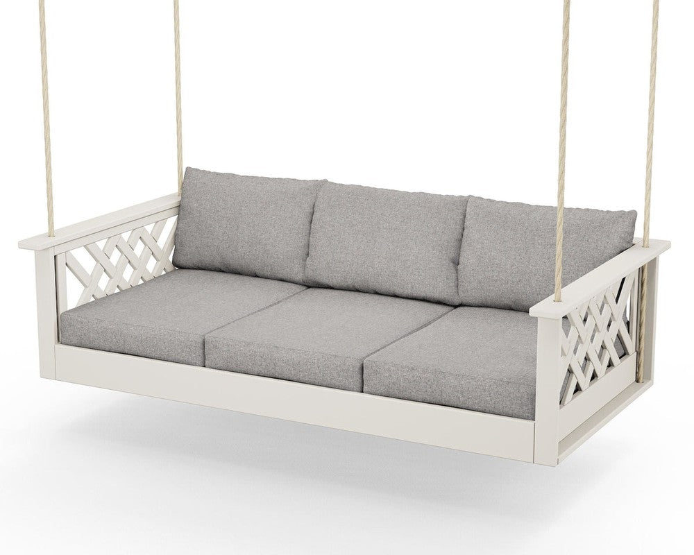 Wovendale Daybed Swing - Sand / Grey Mist
