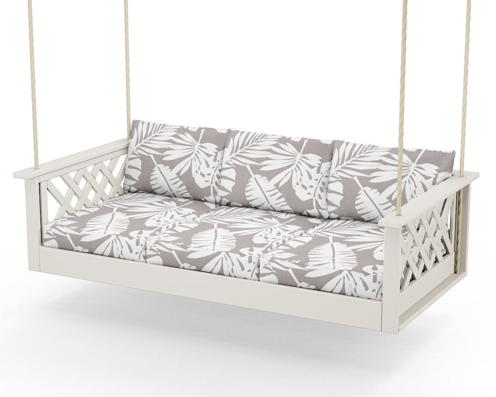 Wovendale Daybed Swing - Sand / Leaf Grey Mist