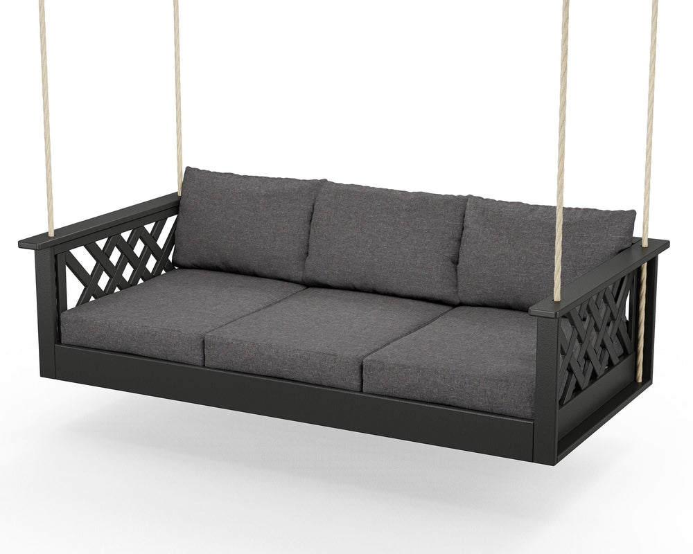 Wovendale Daybed Swing - Black / Ash Charcoal