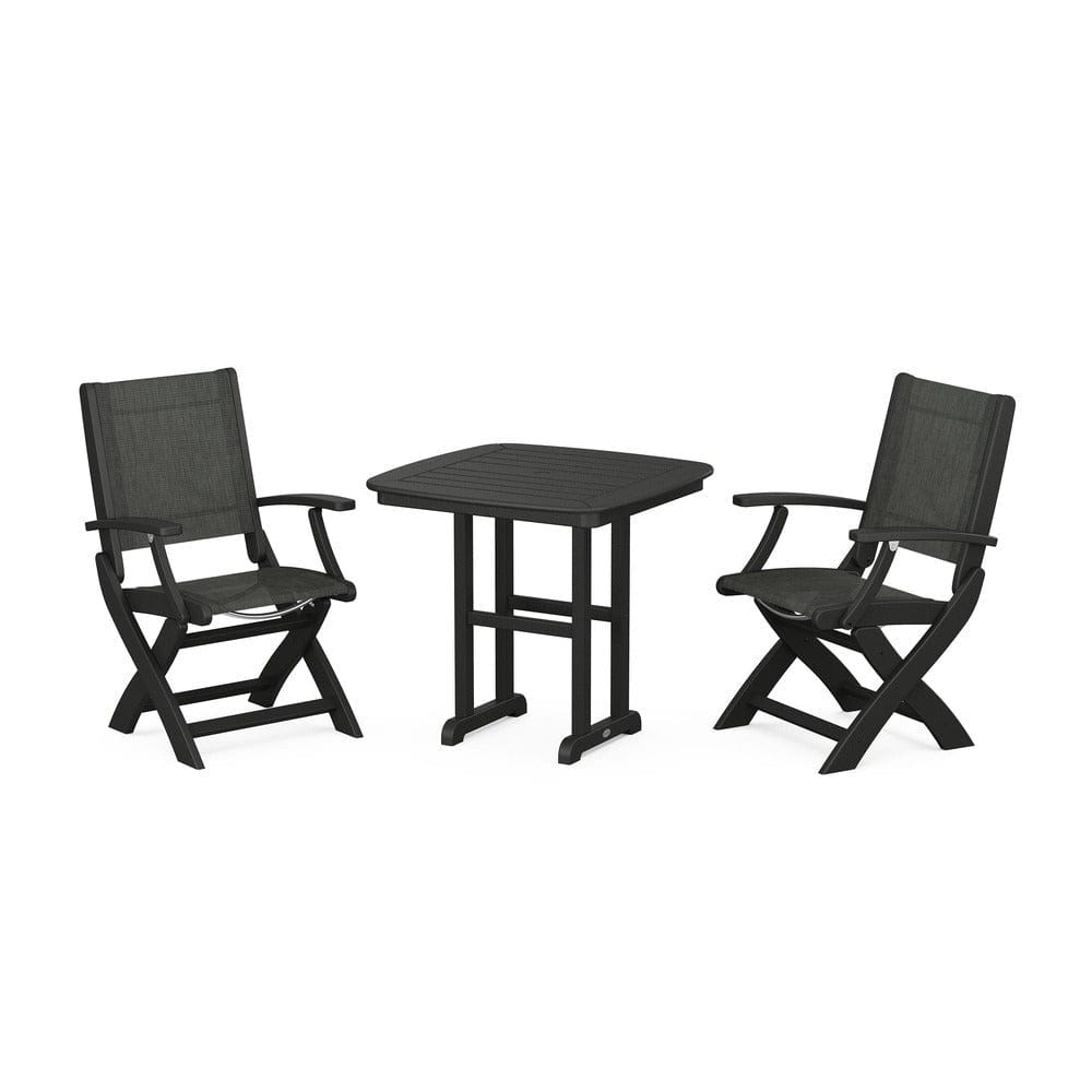 POLYWOOD® - Coastal Folding Chair 3-Piece Dining Set - PWS1206