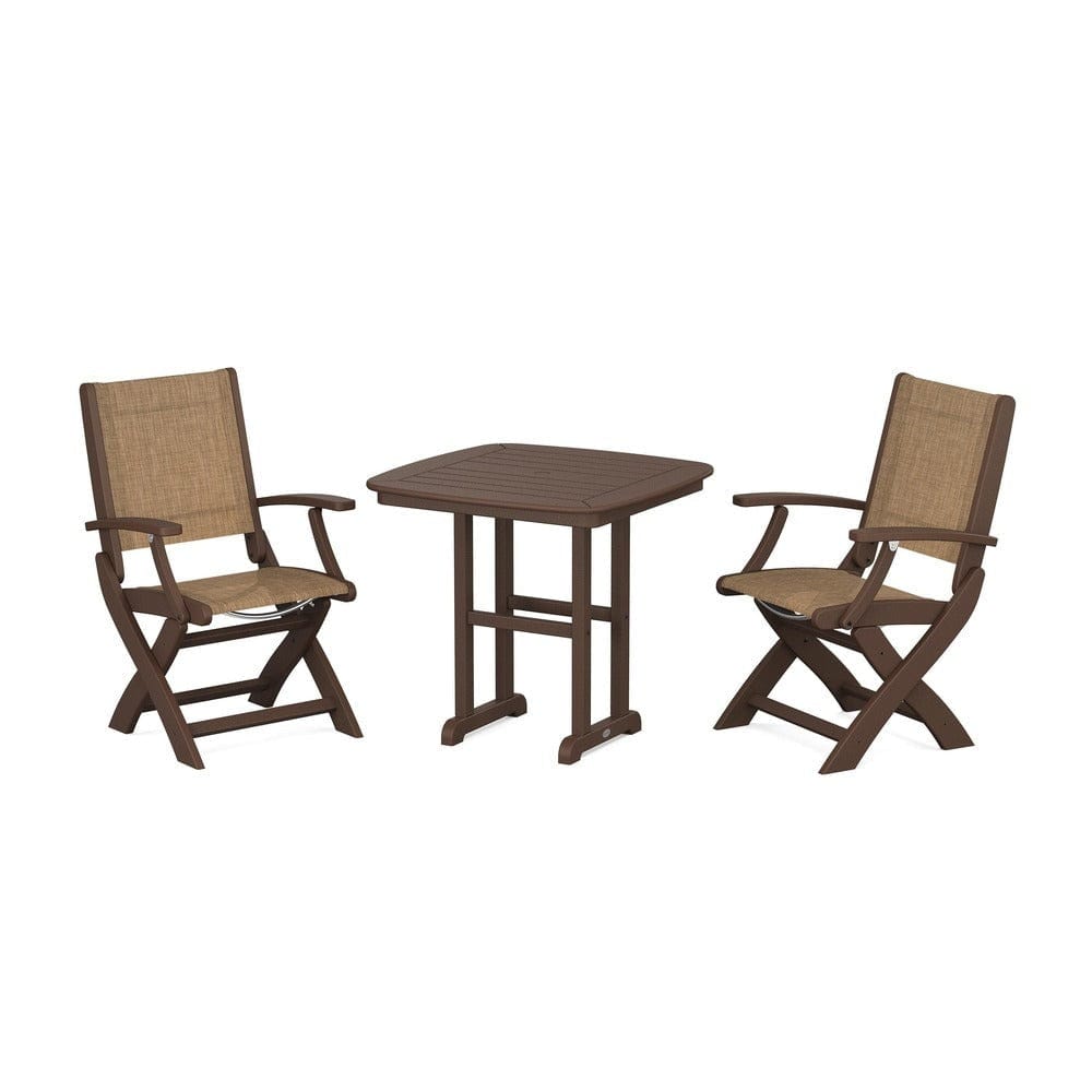 POLYWOOD® - Coastal Folding Chair 3-Piece Dining Set - PWS1206
