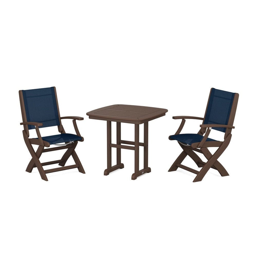 POLYWOOD® - Coastal Folding Chair 3-Piece Dining Set - PWS1206