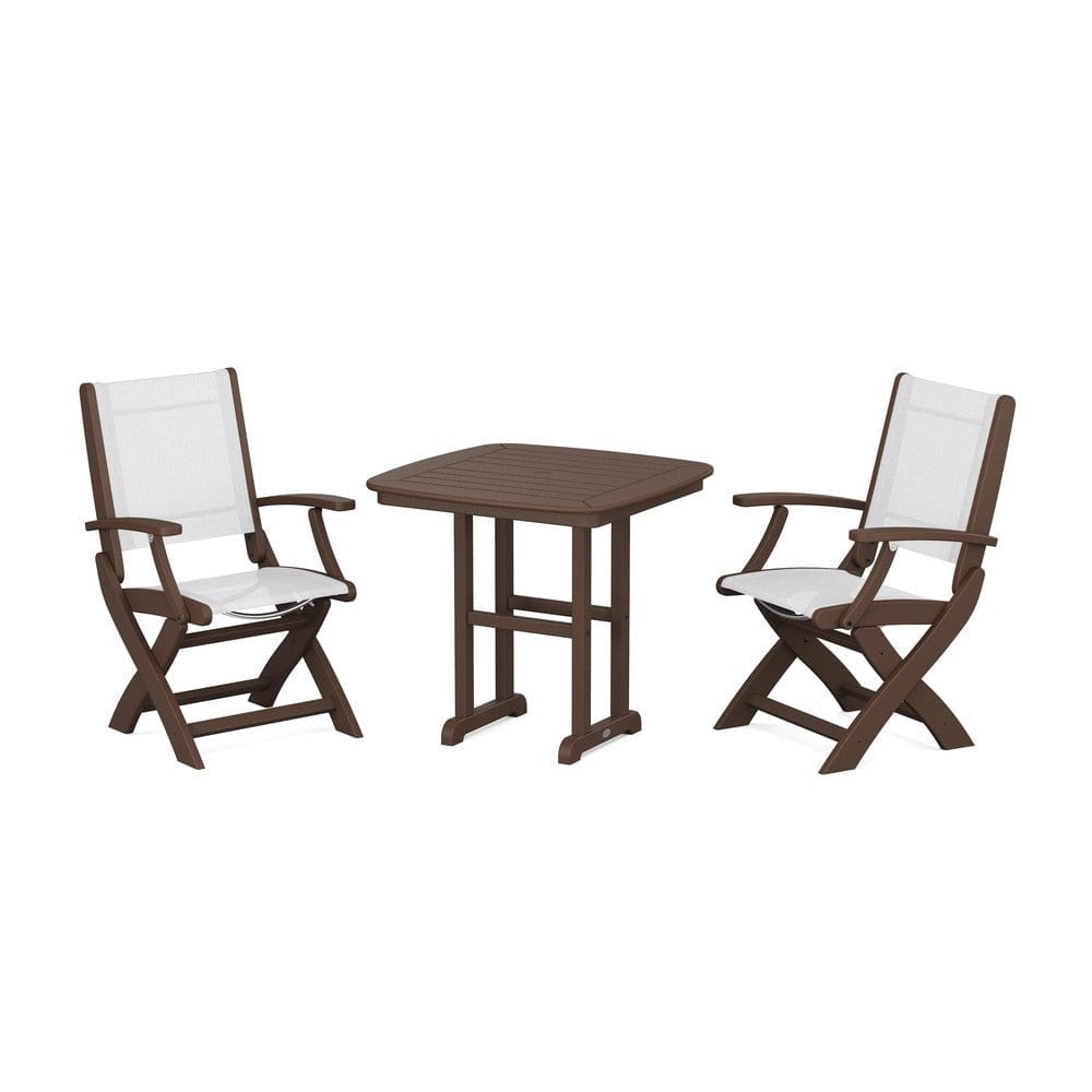 POLYWOOD® - Coastal Folding Chair 3-Piece Dining Set - PWS1206