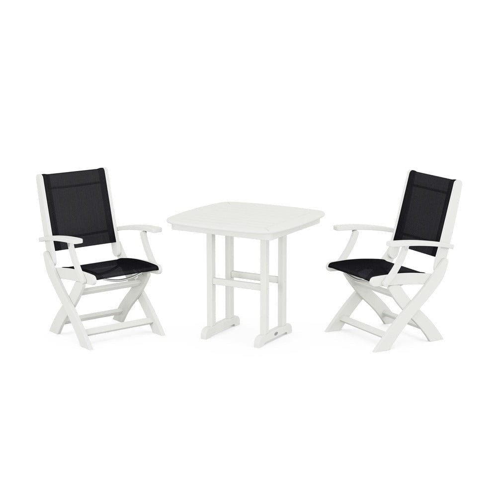 POLYWOOD® - Coastal Folding Chair 3-Piece Dining Set - PWS1206
