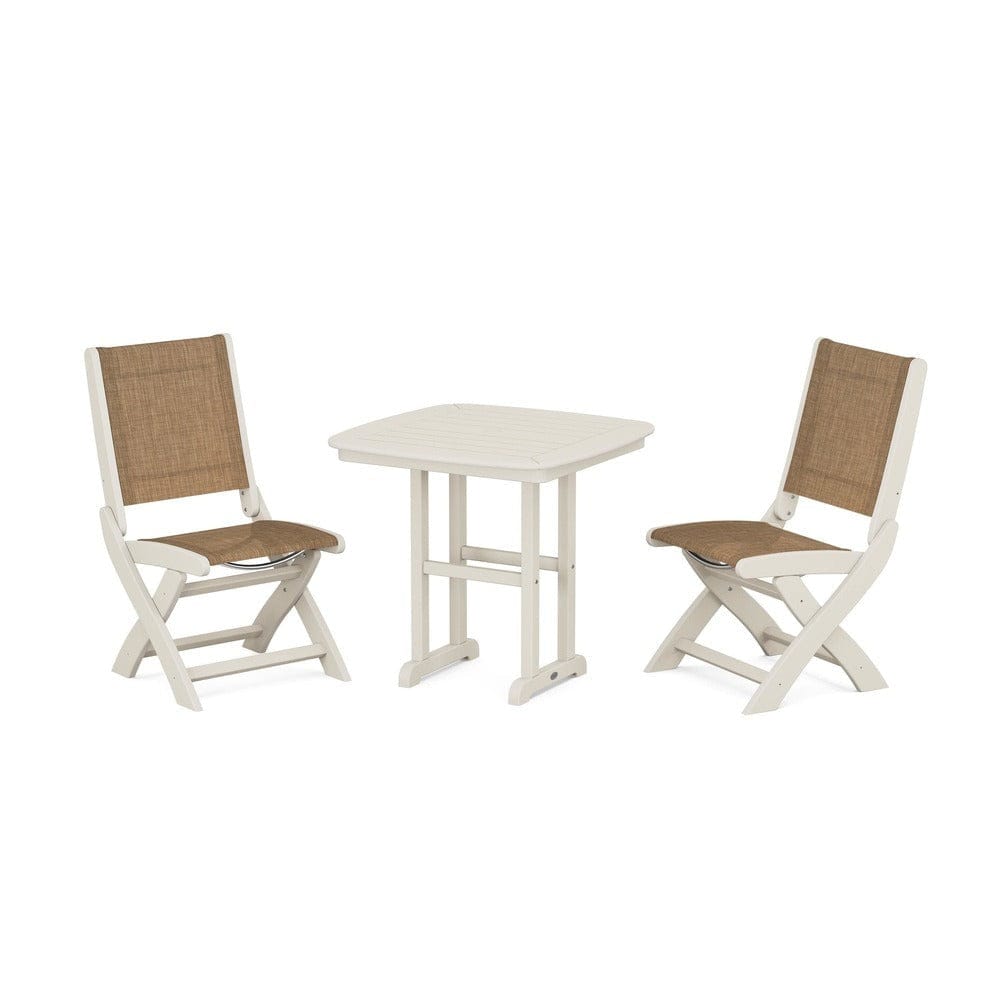 POLYWOOD® - Coastal Folding Side Chair 3-Piece Dining Set - PWS1207