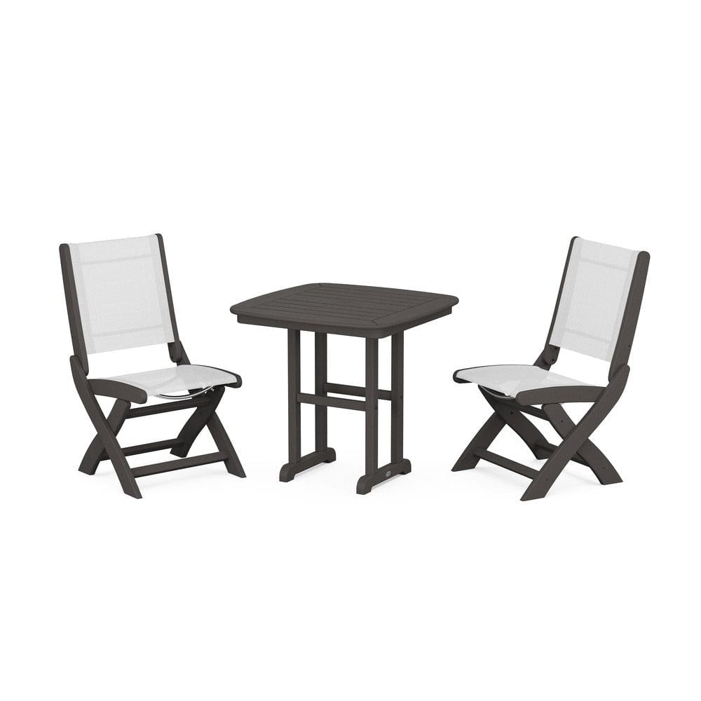 POLYWOOD® - Coastal Folding Side Chair 3-Piece Dining Set - PWS1207