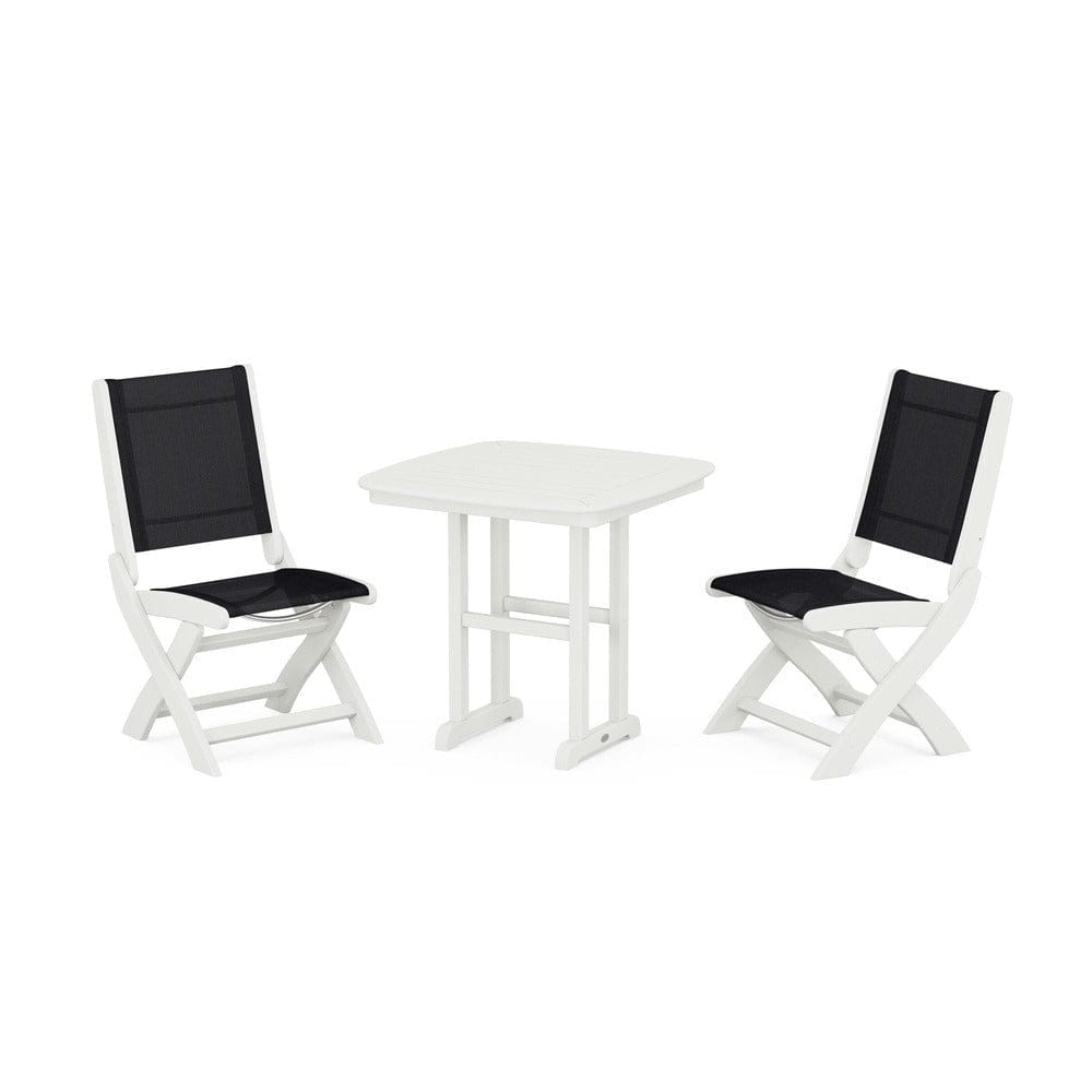 POLYWOOD® - Coastal Folding Side Chair 3-Piece Dining Set - PWS1207