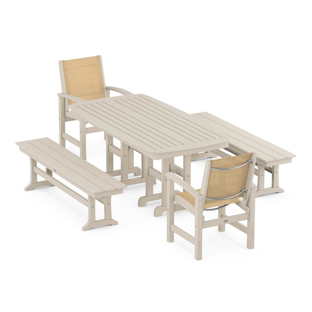POLYWOOD® - Coastal 5-Piece Dining Set - PWS1263