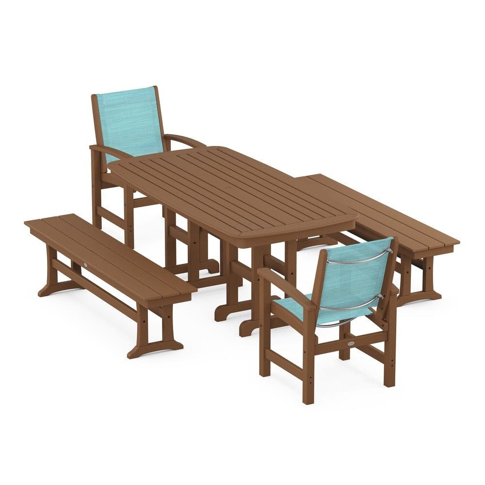 POLYWOOD® - Coastal 5-Piece Dining Set - PWS1263 Outdoor Furniture POLYWOOD®