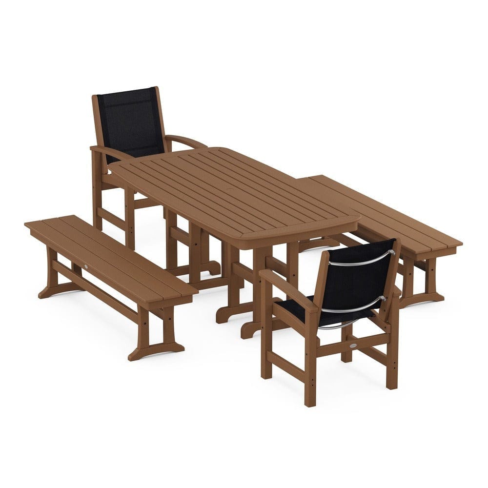 POLYWOOD® - Coastal 5-Piece Dining Set - PWS1263 Outdoor Furniture POLYWOOD®