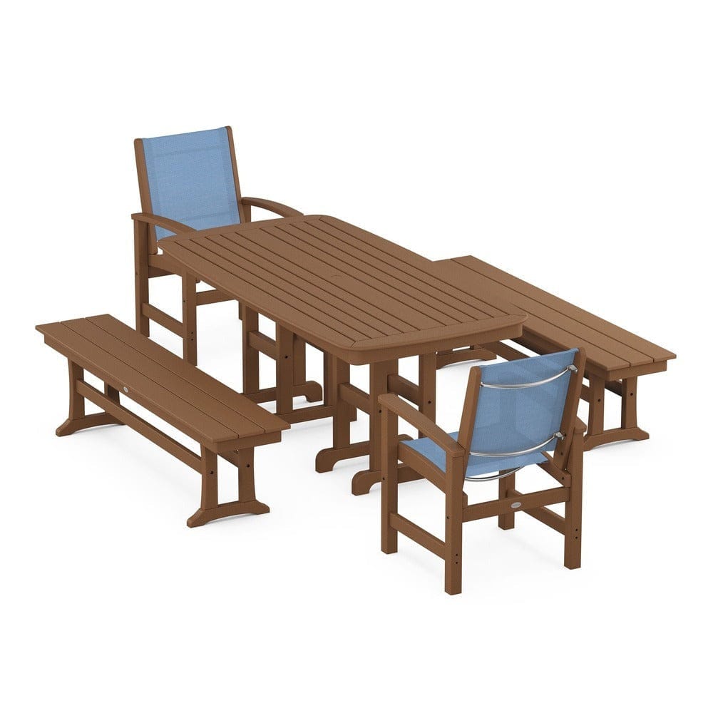POLYWOOD® - Coastal 5-Piece Dining Set - PWS1263 Outdoor Furniture POLYWOOD®