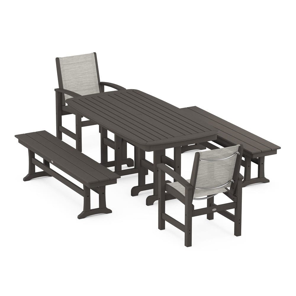 POLYWOOD® - Coastal 5-Piece Dining Set - PWS1263 Outdoor Furniture POLYWOOD®