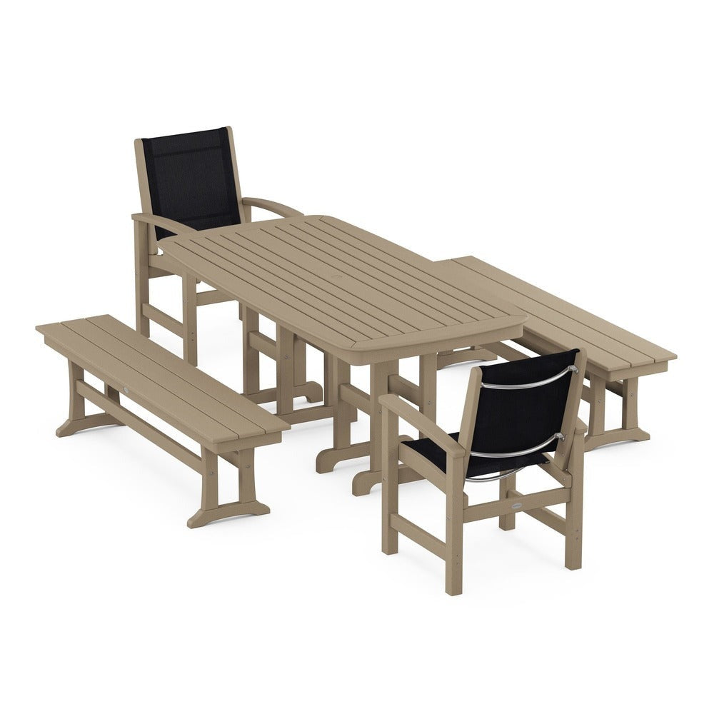 POLYWOOD® - Coastal 5-Piece Dining Set - PWS1263