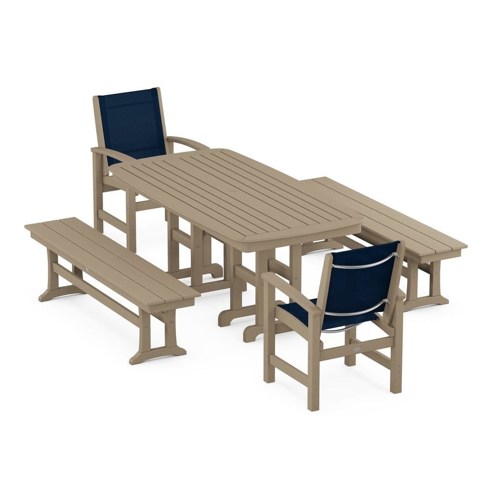 POLYWOOD® - Coastal 5-Piece Dining Set - PWS1263