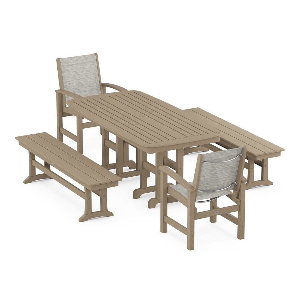POLYWOOD® - Coastal 5-Piece Dining Set - PWS1263 Outdoor Furniture POLYWOOD®