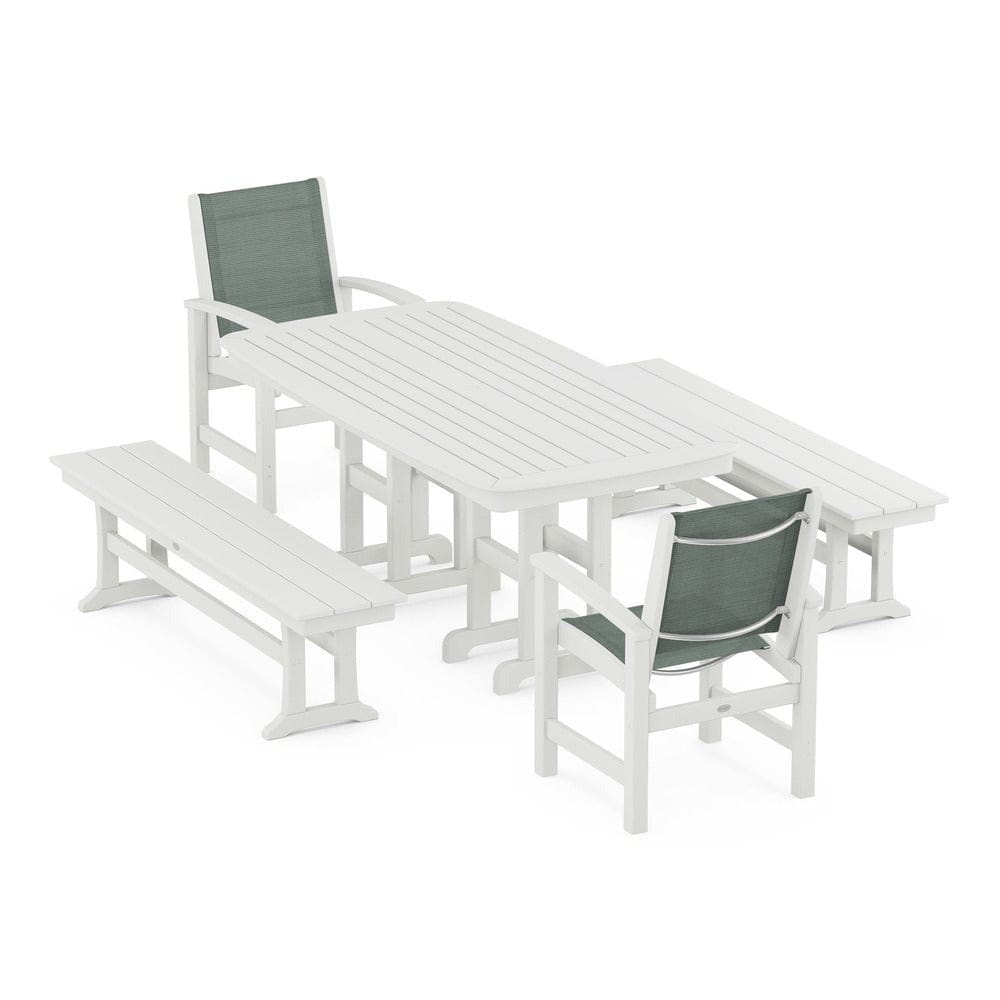 POLYWOOD® - Coastal 5-Piece Dining Set - PWS1263 Outdoor Furniture POLYWOOD®