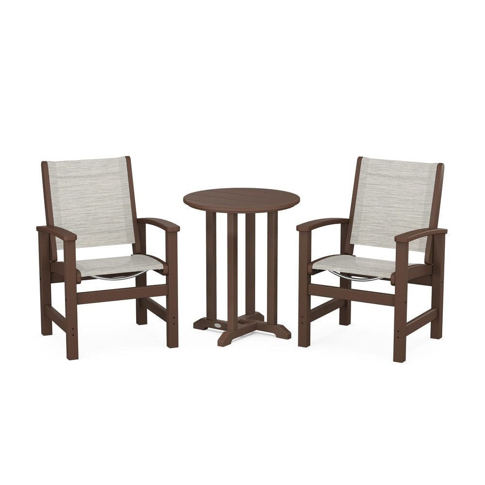 POLYWOOD® - Coastal 3-Piece Round Bistro Dining Set - PWS1294