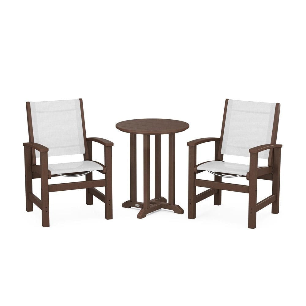 POLYWOOD® - Coastal 3-Piece Round Bistro Dining Set - PWS1294