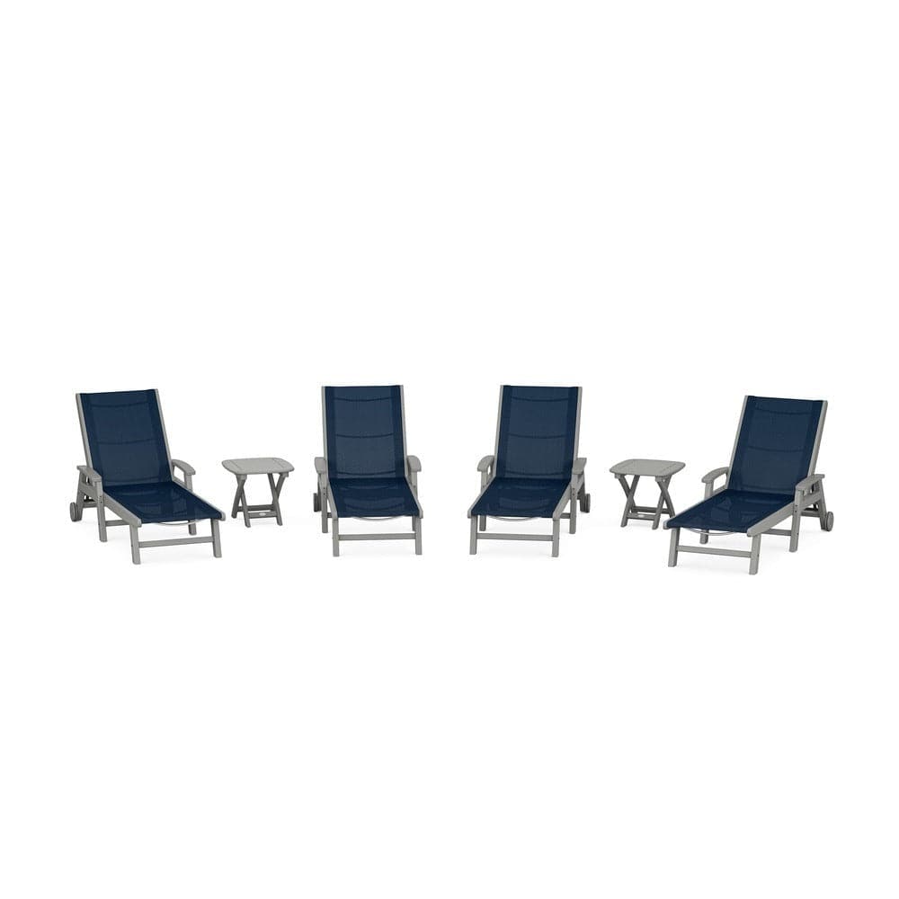 POLYWOOD® - Coastal Chaise 6-Piece Set with Wheels - PWS2024