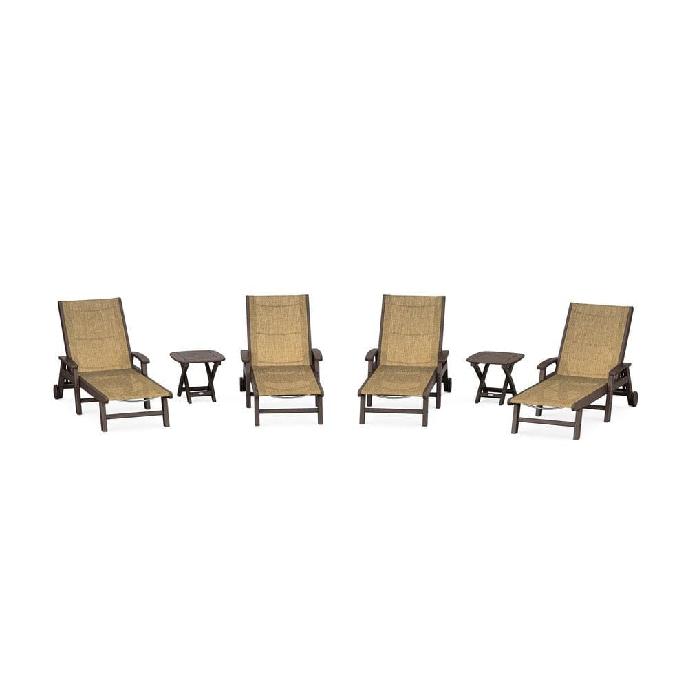 POLYWOOD® - Coastal Chaise 6-Piece Set with Wheels - PWS2024