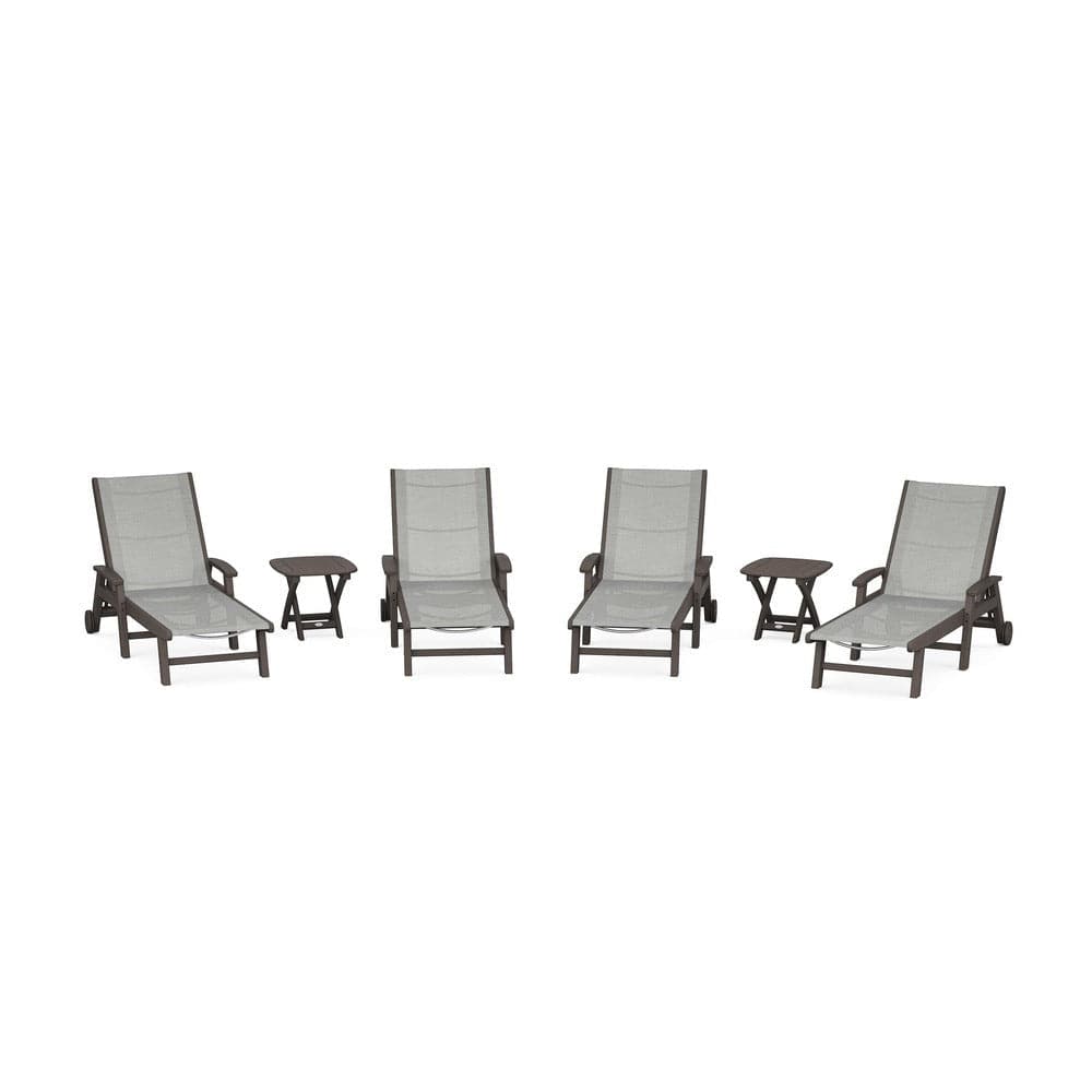 POLYWOOD® - Coastal Chaise 6-Piece Set with Wheels - PWS2024