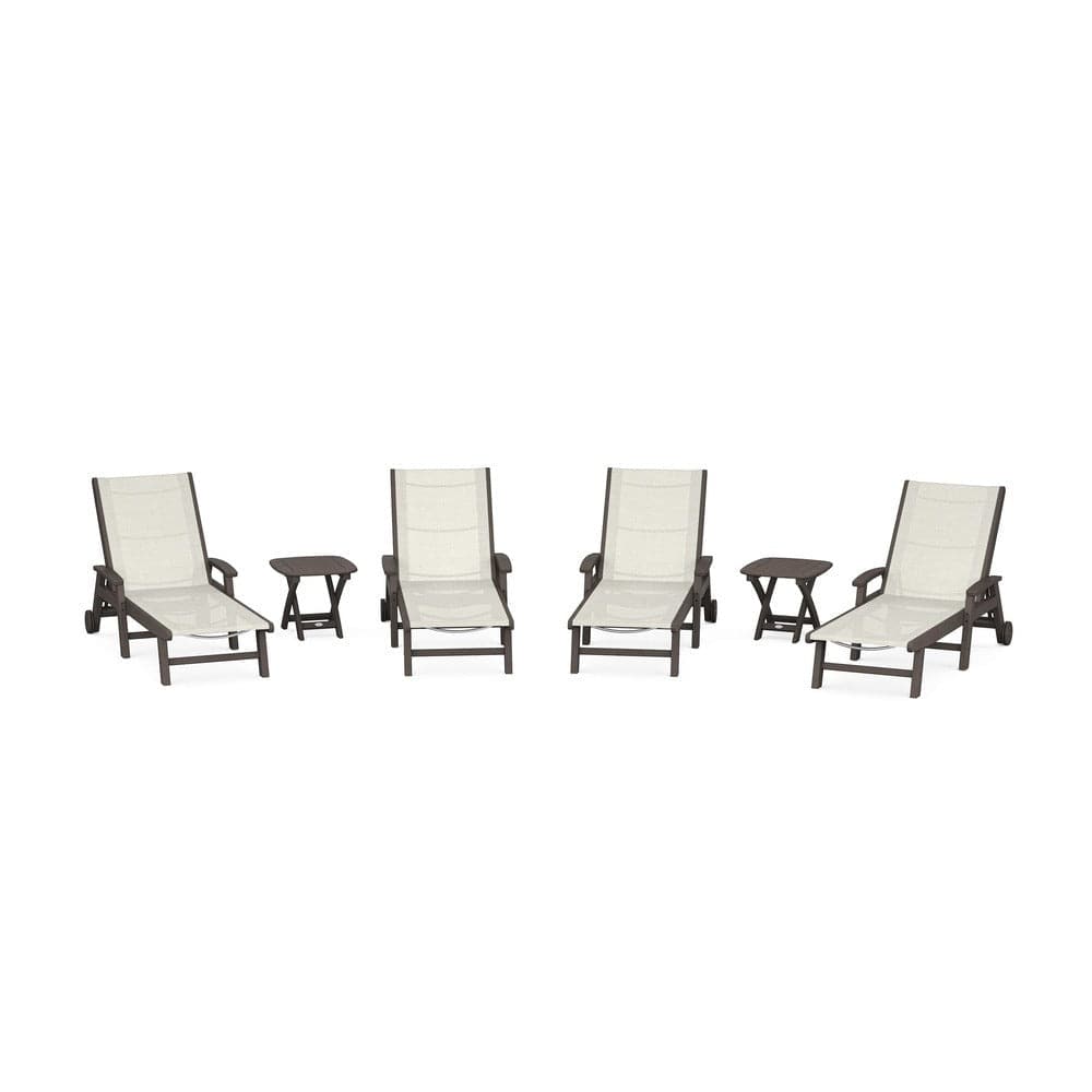 POLYWOOD® - Coastal Chaise 6-Piece Set with Wheels - PWS2024
