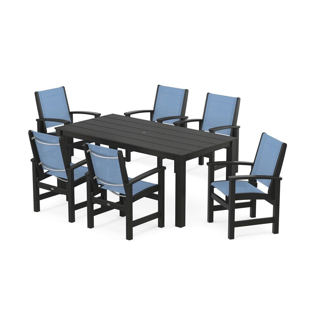 POLYWOOD® - Coastal 7-Piece Parsons Dining Set - PWS2275 Outdoor Furniture POLYWOOD®