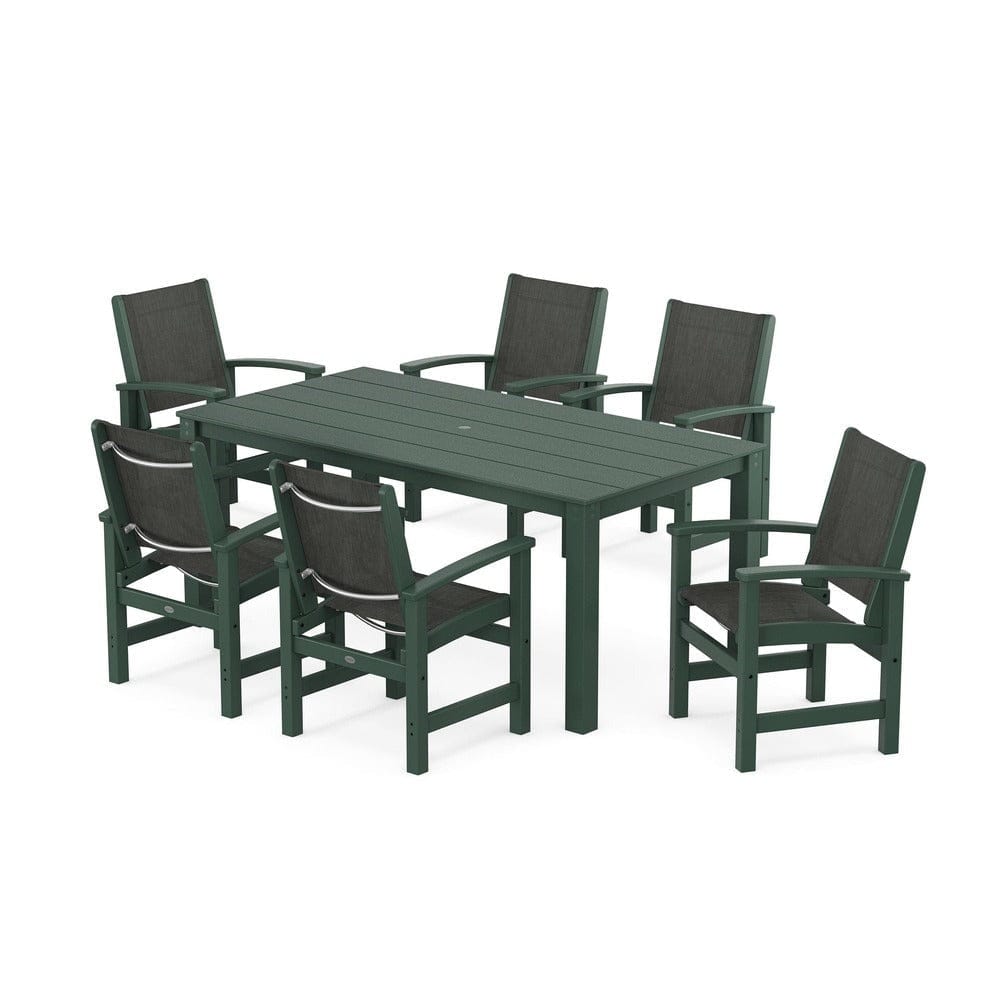 POLYWOOD® - Coastal 7-Piece Parsons Dining Set - PWS2275 Outdoor Furniture POLYWOOD®