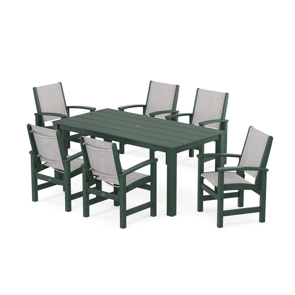 POLYWOOD® - Coastal 7-Piece Parsons Dining Set - PWS2275 Outdoor Furniture POLYWOOD®