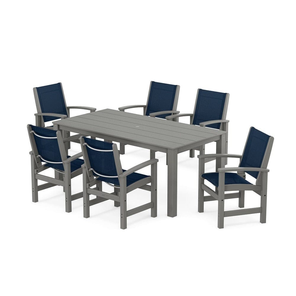 POLYWOOD® - Coastal 7-Piece Parsons Dining Set - PWS2275