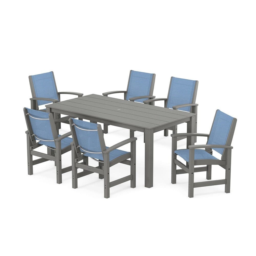 POLYWOOD® - Coastal 7-Piece Parsons Dining Set - PWS2275