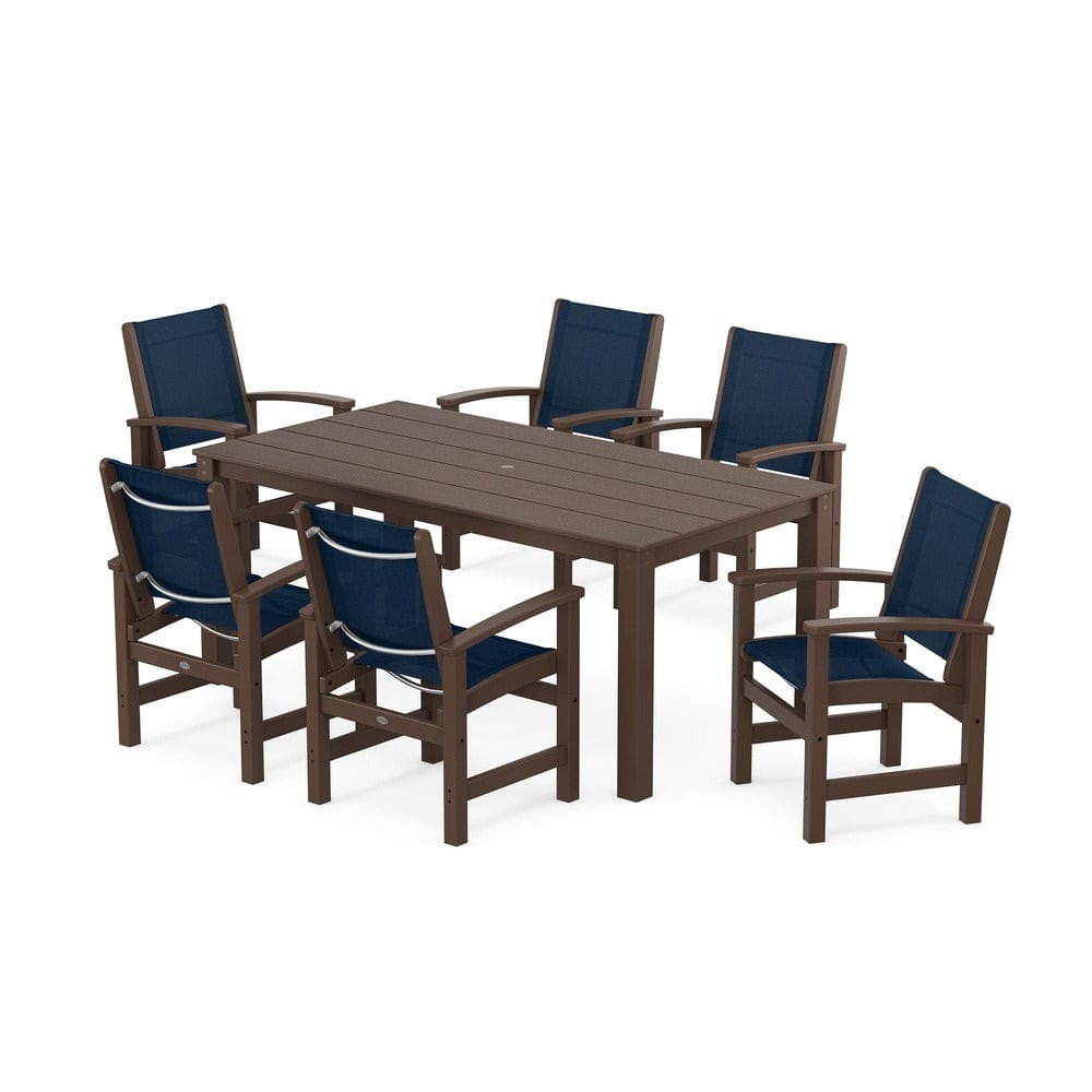 POLYWOOD® - Coastal 7-Piece Parsons Dining Set - PWS2275 Outdoor Furniture POLYWOOD®