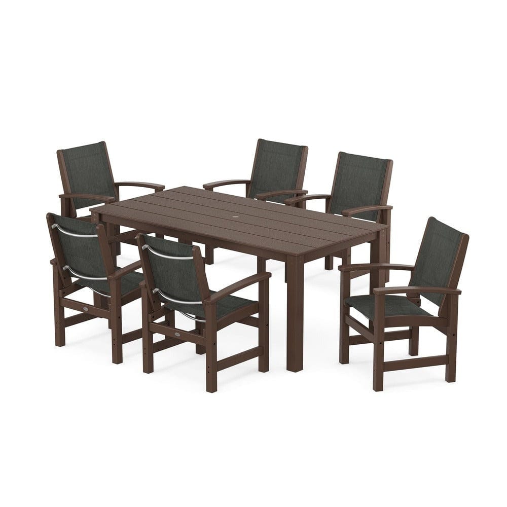 POLYWOOD® - Coastal 7-Piece Parsons Dining Set - PWS2275 Outdoor Furniture POLYWOOD®