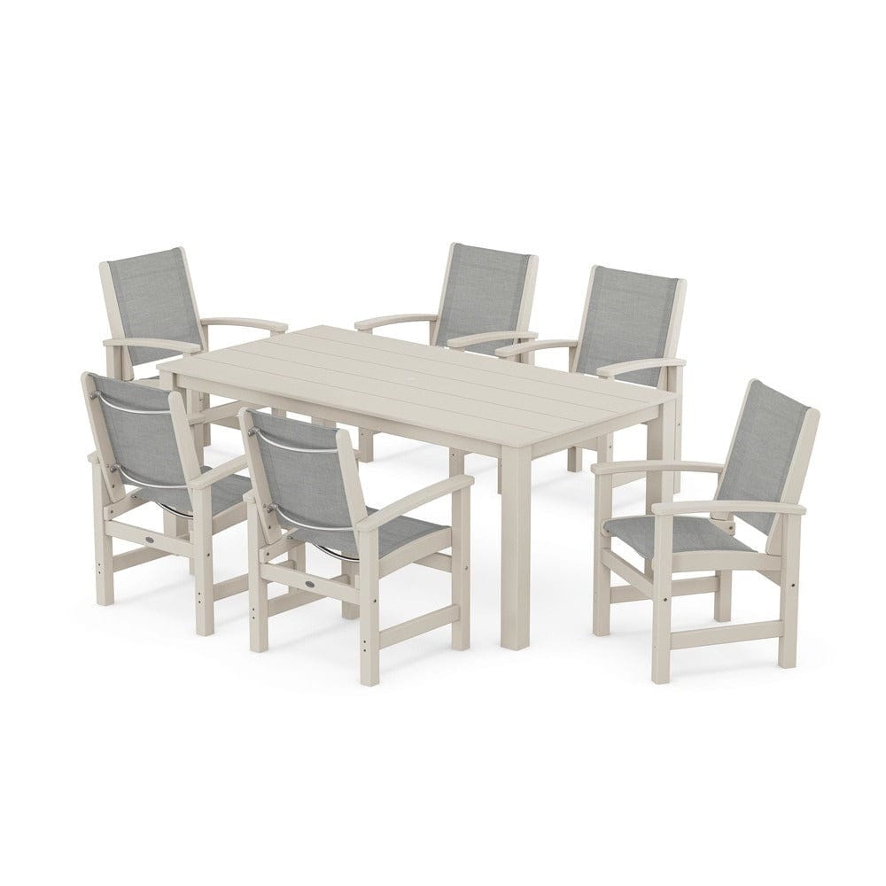 POLYWOOD® - Coastal 7-Piece Parsons Dining Set - PWS2275