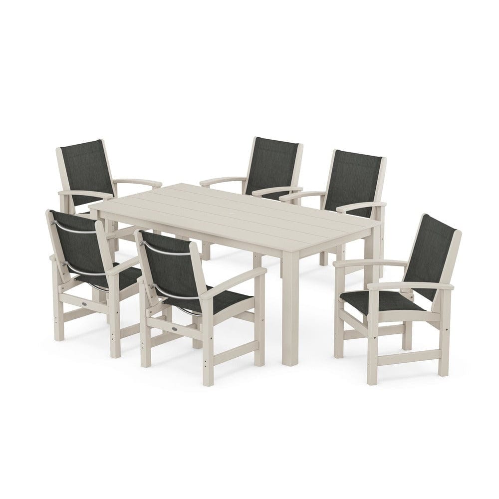 POLYWOOD® - Coastal 7-Piece Parsons Dining Set - PWS2275 Outdoor Furniture POLYWOOD®