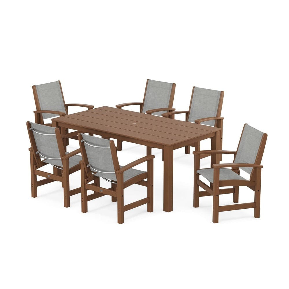 POLYWOOD® - Coastal 7-Piece Parsons Dining Set - PWS2275