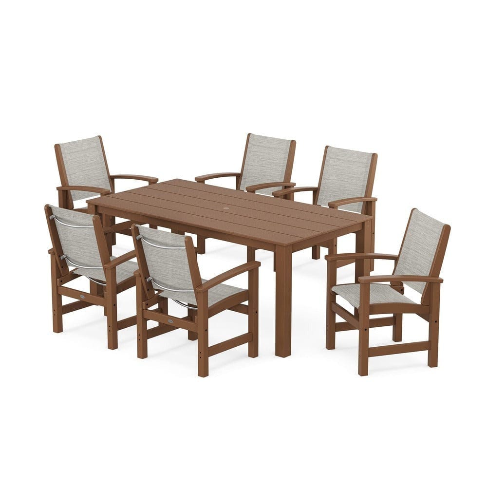 POLYWOOD® - Coastal 7-Piece Parsons Dining Set - PWS2275