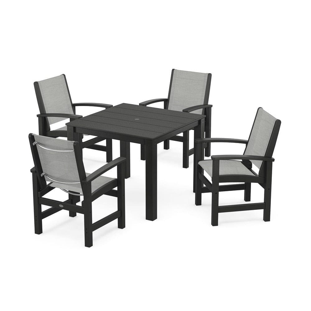 POLYWOOD® - Coastal 5-Piece Parsons Dining Set - PWS2278 Outdoor Furniture POLYWOOD®