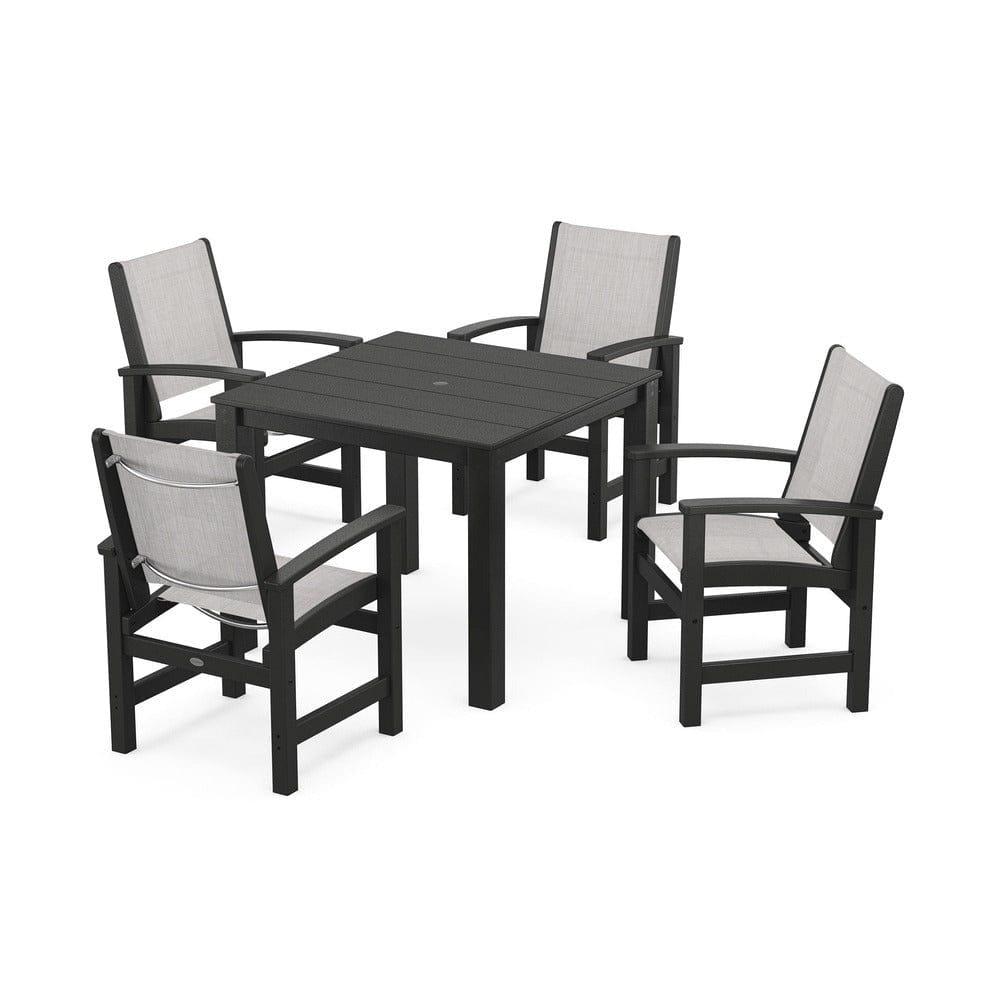 POLYWOOD® - Coastal 5-Piece Parsons Dining Set - PWS2278 Outdoor Furniture POLYWOOD®